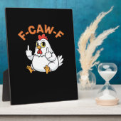 Grappige Meme F-Caw-F Kip Fotoplaat (Zijkant)