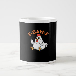 Grappige Meme F-Caw-F Kip Grote Koffiekop