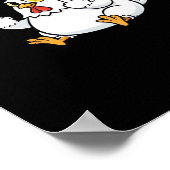 Grappige Meme F-Caw-F Kip Poster (Hoek)