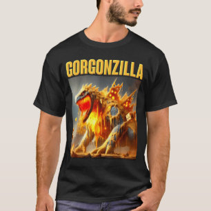 Grappige meme gorgonzola ai italiaanse kaas draak t-shirt