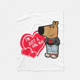 Grappige meme ik ben gewoon een chill guy Valentij Fleece Deken