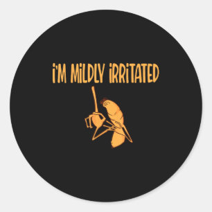 Grappige Meme Ik Ben Lichtelijk Geïrriteerd Marcus Ronde Sticker