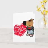 Grappige Meme Ik Ben Net Een Chill Guy Valentijnsk Kaart (Gele Bloem)
