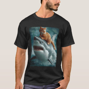 Grappige Meme Ik Hou Van Katten Ik Hou Van Haaien T-shirt