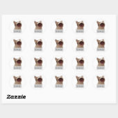 grappige meme kat ronde sticker (Vel)