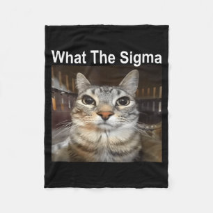Grappige Meme Kat Wat De Sigma Schattige Kat Meme  Fleece Deken