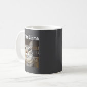 Grappige Meme Kat Wat De Sigma Schattige Kat Meme Koffiemok (Voorkant links)
