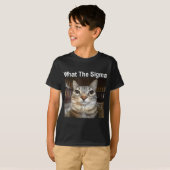 Grappige Meme Kat Wat De Sigma Schattige Kat Meme  T-shirt (Voorkant volledig)
