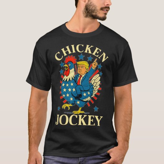 Grappige meme kipjockey t-shirt (Voorkant)