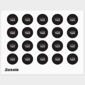 Grappige meme laten we gaan taco ronde sticker (Vel)
