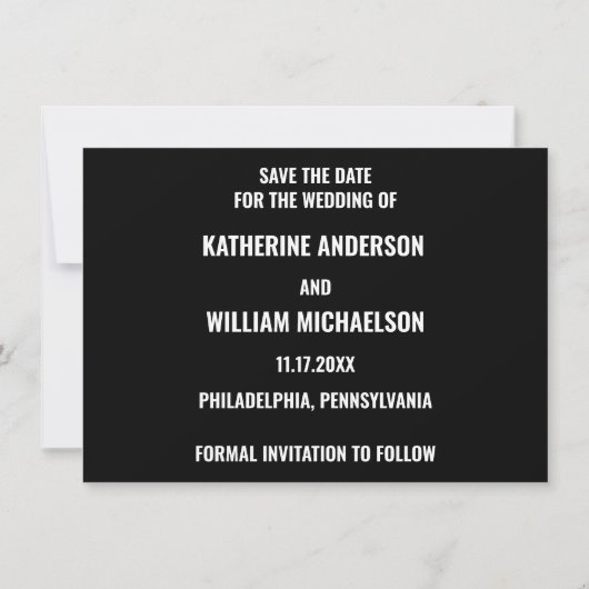 Grappige meme stijl foto bruiloft opslaan van de d kaart (Achterkant)