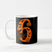 Grappige meme tekst nummer 6 7 Six Seven Halloween Koffiemok (Links)