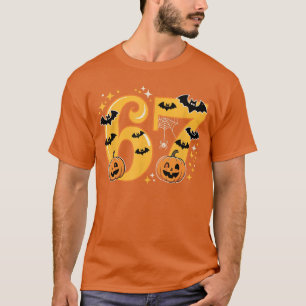 Grappige meme tekst nummer 6 7 Six Seven Halloween T-shirt