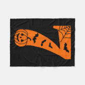Grappige meme tekst nummer 7 6 7 Six Seven Hallowe Fleece Deken (Voorkant (Horizontaal))