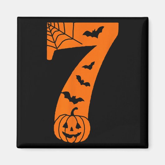 Grappige meme tekst nummer 7 6 7 Zes Zeven Hallowe Magneet (Voorkant)