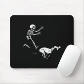 Grappige Meme Windhond Skelet Hardlopen Halloween  Muismat (Met muis)
