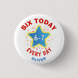 Grappige Meme Zes Vandaag 6-7 Elke Dag Verjaardag Ronde Button 3,2 Cm