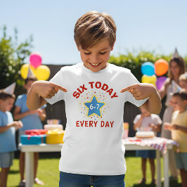 Grappige Meme Zes Vandaag 6-7 Elke Dag Verjaardag T-shirt