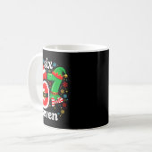 Grappige Meme Zes Zeven 67 Elf 6 7 Kerstman Kerstm Koffiemok (Voorkant links)