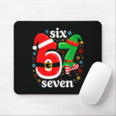 Grappige Meme Zes Zeven 67 Elf 6 7 Kerstman Kerstm Muismat (Met muis)