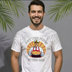Grappige Meme Zet De Frieten In De Zak Virale Jeug T-shirt