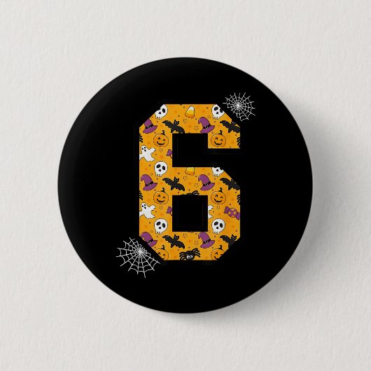 Grappige meme zin 6 7 Six Seven Halloween Ronde Button 5,7 Cm (Voorkant)