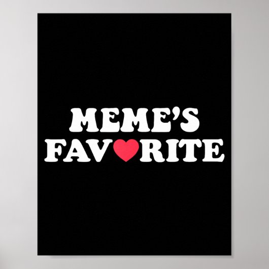 Grappige Meme's Favoriete Zoon Dochter Ik ben Meme Poster (Voorkant)