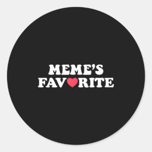 Grappige Meme's Favoriete Zoon Dochter Ik ben Meme Ronde Sticker