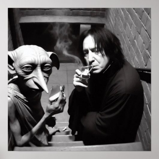 Grappige memes film hallowen bw poster (Voorkant)