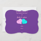 Grappige meneer en mevrouw harten kaart (Achterkant)