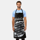Grappige mening/recept schort (Gedragen)