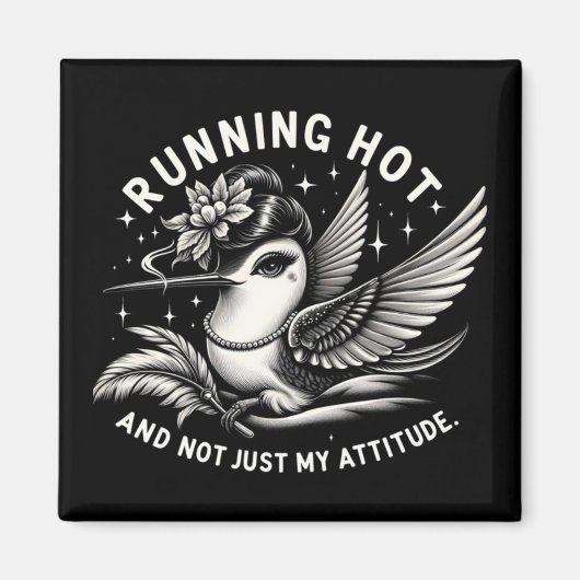 Grappige menopauze hete flitsmagneet magneet (Voorkant)