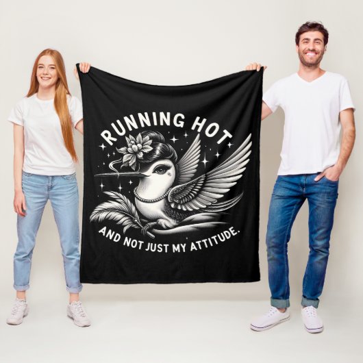 Grappige menopauze hot flash deken (In situ)