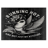 Grappige Menopauze Hot Flash Glass snijplank (Voorkant)