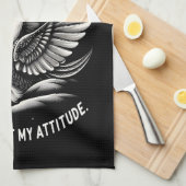 Grappige Menopauze Hot Flash Keuken Handdoek (Quarter Fold)