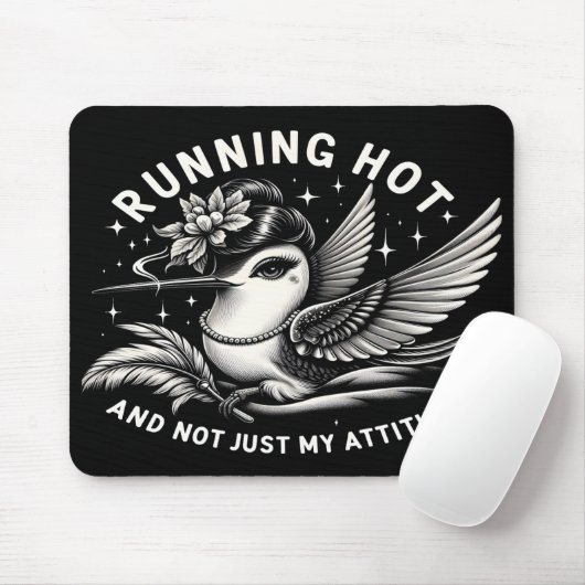 Grappige menopauze Hot Flash Muismat (Met muis)