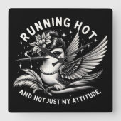 Grappige Menopauze Hot Flash Muur Klok (Voorkant)