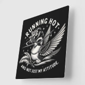 Grappige Menopauze Hot Flash Muur Klok (Hoek)