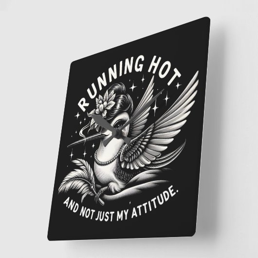 Grappige Menopauze Hot Flash Muur Klok (Hoek)