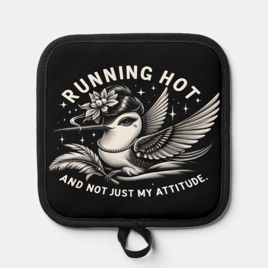 Grappige Menopauze Hot Flash Pothouder Pannenlap (Voorkant)