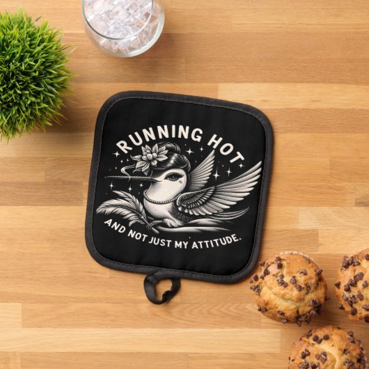 Grappige Menopauze Hot Flash Pothouder Pannenlap (Top down)