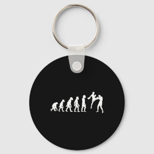 Grappige Mens Muay Thai Evolutie Kickboksen Mma Bo Sleutelhanger