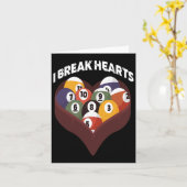 Grappige Menselijke Biljart Evolutie 8 LL Pool Cue Kaart (Gele Bloem)