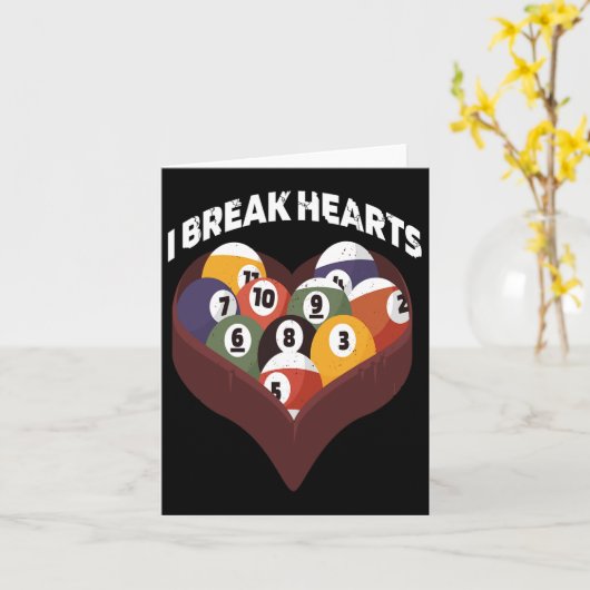 Grappige Menselijke Biljart Evolutie 8 LL Pool Cue Kaart (Gele Bloem)