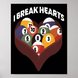 Grappige Menselijke Biljart Evolutie 8 LL Pool Cue Poster