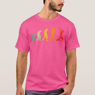 Grappige menselijke cricket evolutie Grappig crick T-shirt