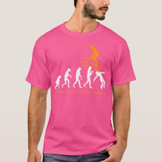 Grappige menselijke evolutie mountainbike BMX MTB T-shirt