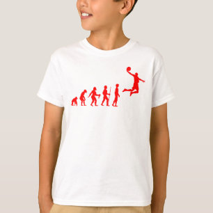 Grappige Menselijke Evolutie naar Basketbalspeler  T-shirt