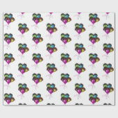 Grappige Mensen Ballon Groep Cadeaupapier (Vlak)