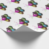 Grappige Mensen Ballon Groep Cadeaupapier (Hoek)